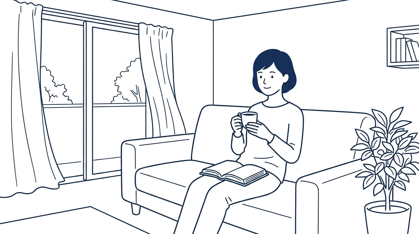 休日は、自分の時間を大切に。
