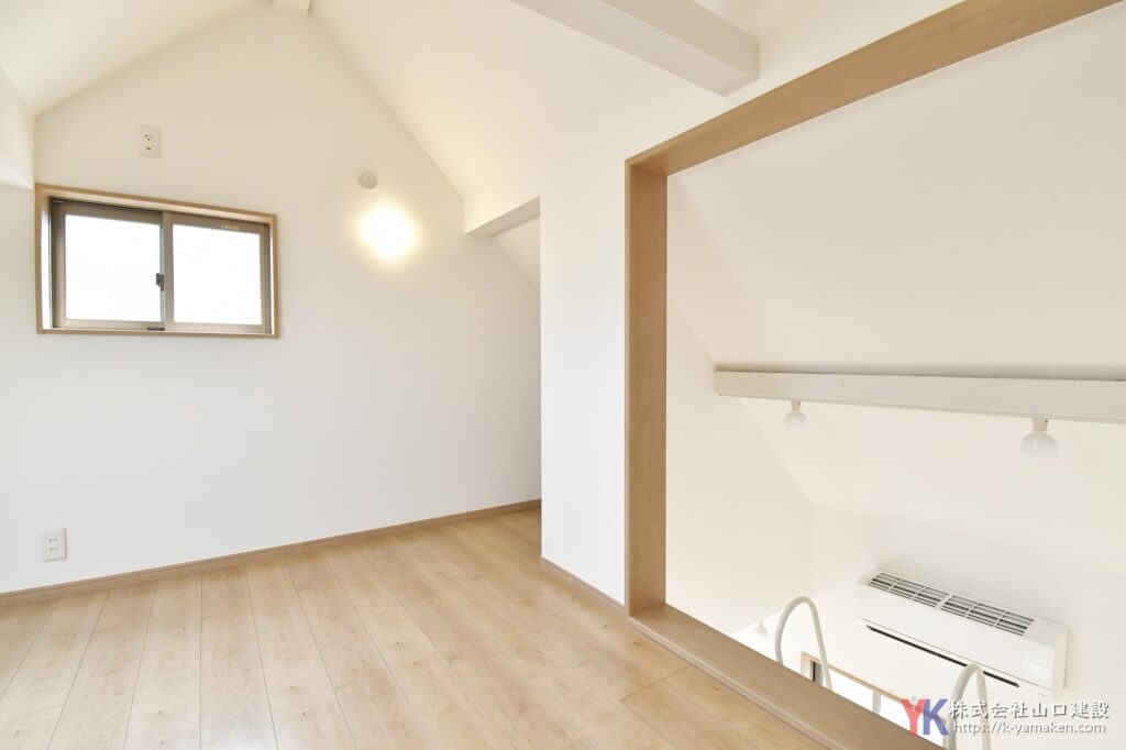 狭小住宅ならでは、ロフトを新たに作り出し、安心・快適なお住いへ。ロフト箇所のパノラマ写真掲載（新宿区 O様邸）