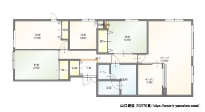爽やかな風が住まいの中を通り抜けるマンションリノベーションリフォーム（練馬区 K様邸）