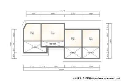 多くの収納を備え、隠れたスペースを最大限活用するように各お部屋にはロフトで空間を創り出しました。（世田谷区 O様邸）