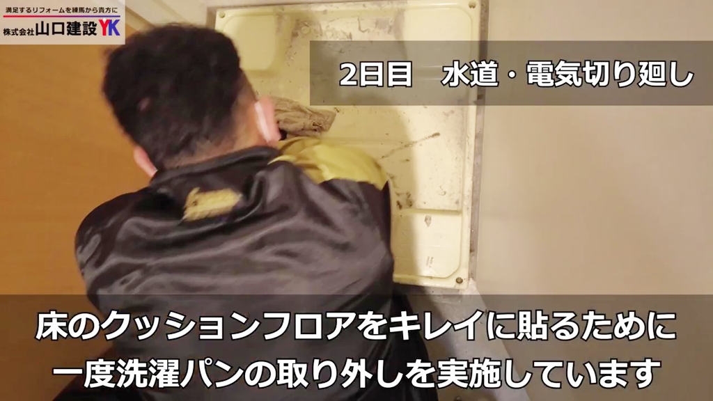 洗濯パンも取り外します。