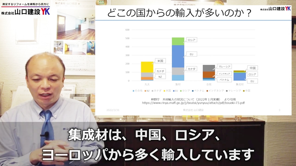 集成材について