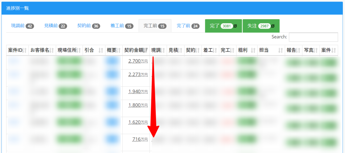 カンマ付、単位付の列を数値順に並び替えます