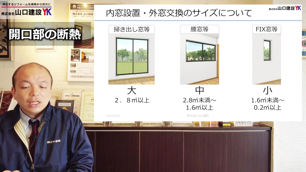 内窓設置、外窓交換のサイズについて