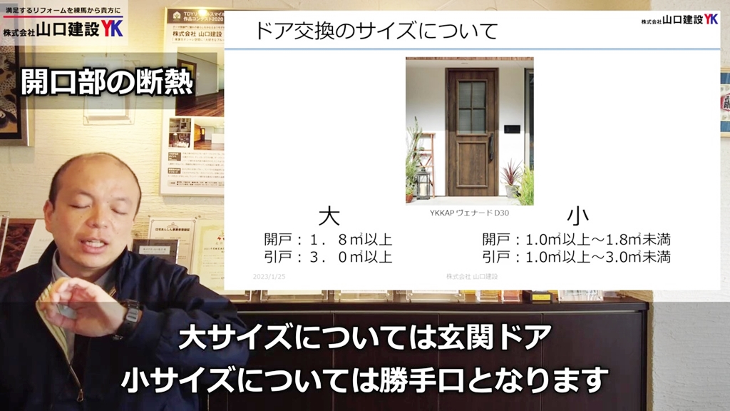 ドア交換のサイズについて
