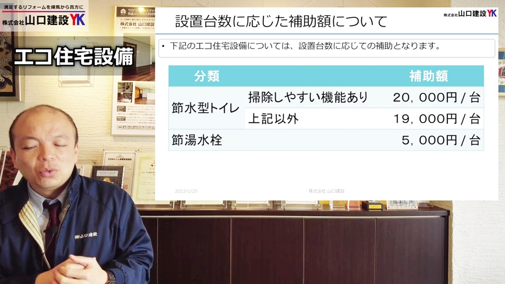設置台数に応じた補助額について