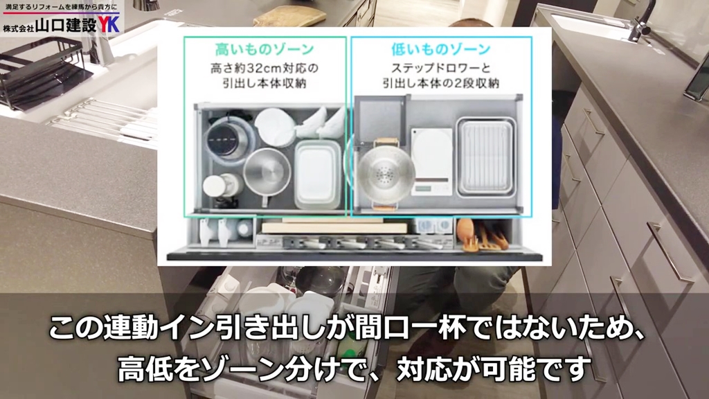 4つ目のポイント：進化したシンク下収納