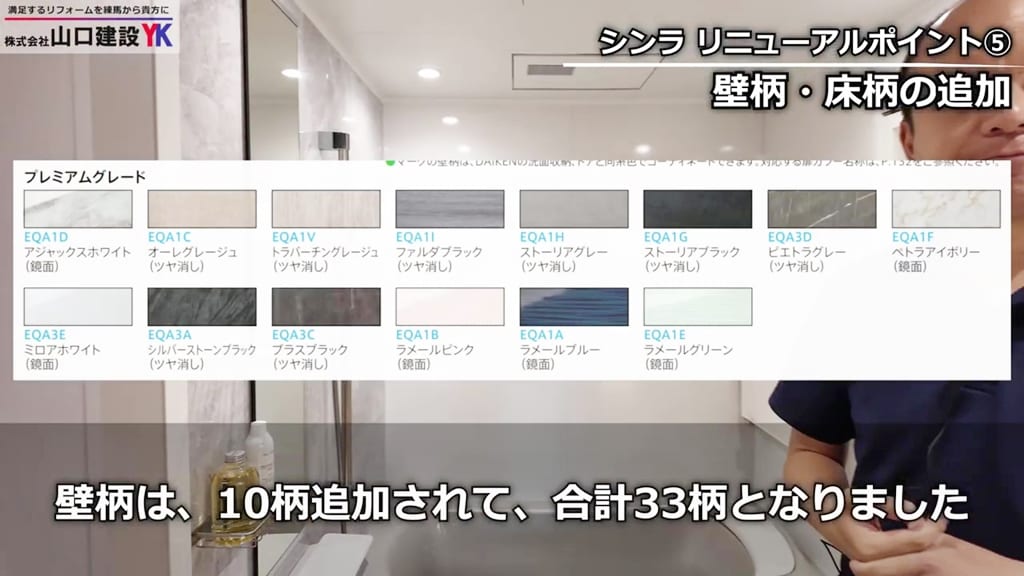 合計33柄から選択可能『SYNLA（シンラ）』の壁柄