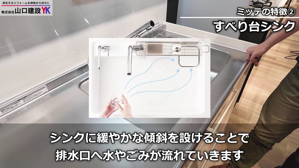 ミッテ：「すべり台シンク」
