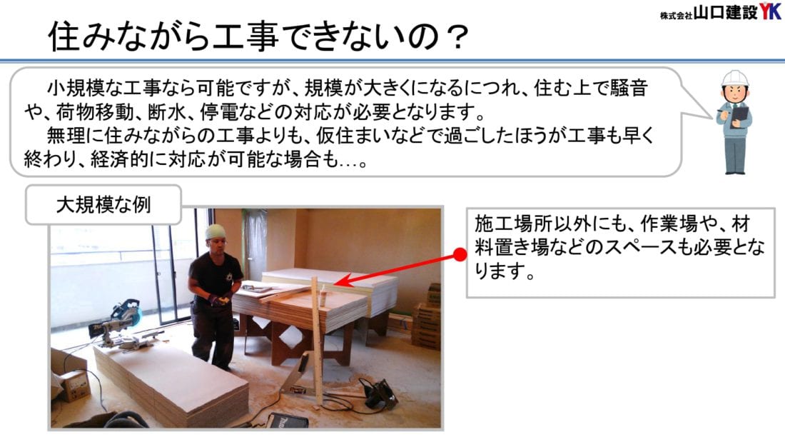 3、在宅工事について
