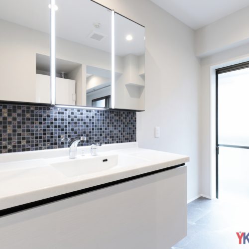 美しさと機能性を持つ洗面空間