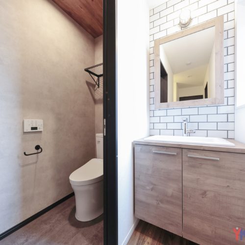 デザインと機能が融合した洗面空間