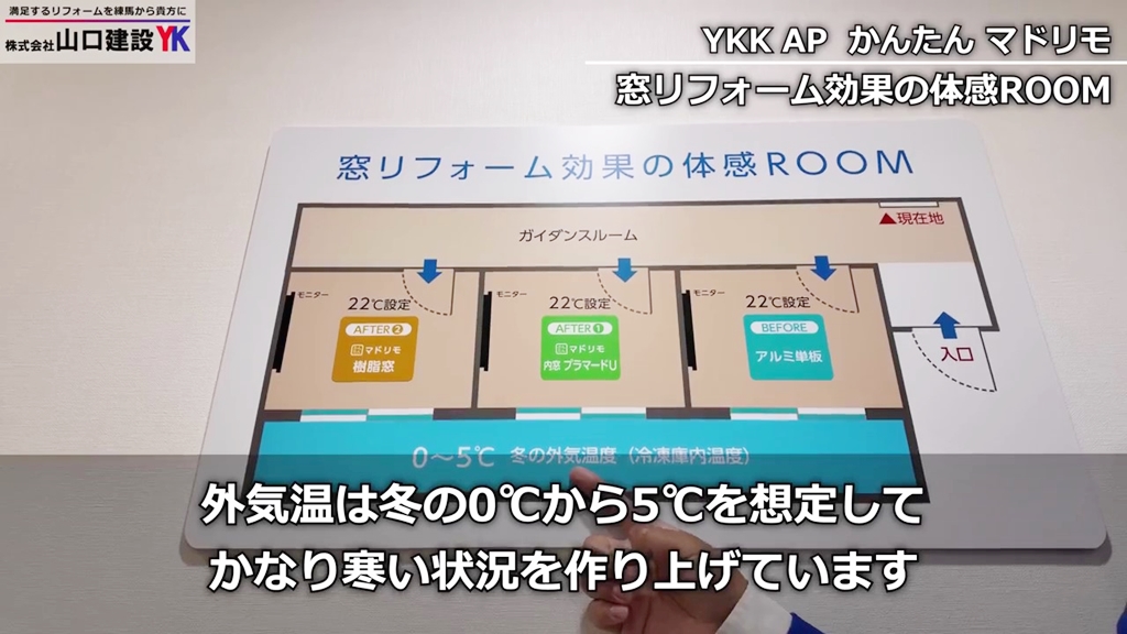 「窓リフォーム効果の体感ROOM」で体験してみます！
